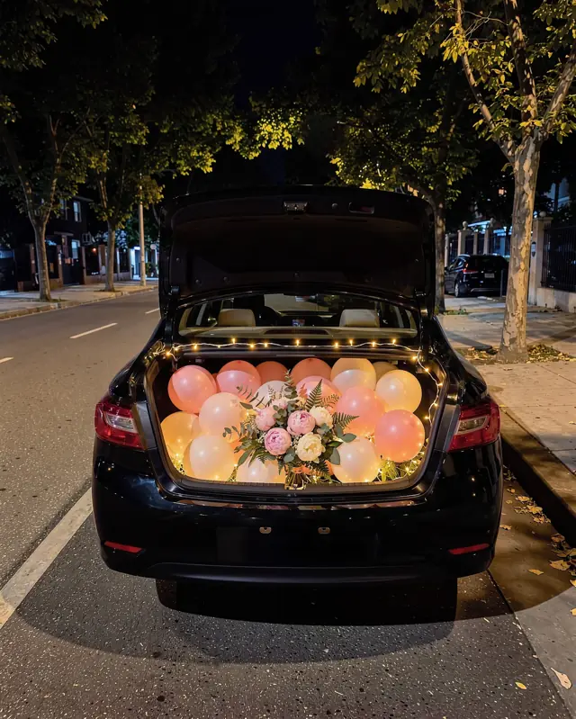 Concept mock-up: Classic · blush & white peony · night reveal